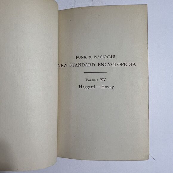 Funk and Wagnalls New Standard Encyclopedia 1931 1934 Vol XV Haggard to Hovey - Picture 4 of 15